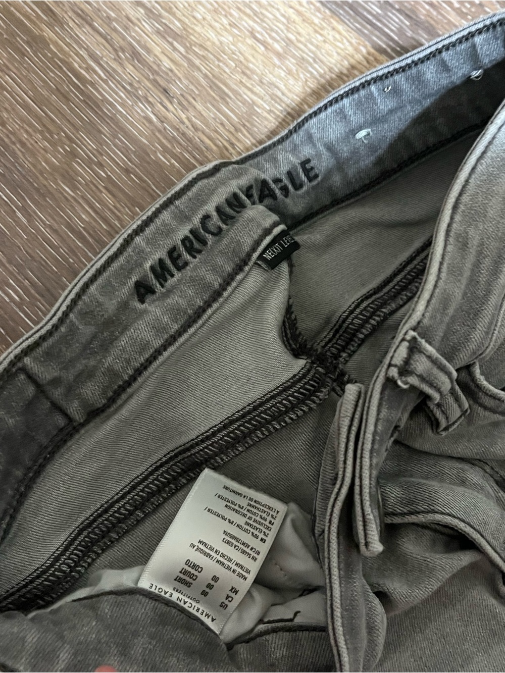 AE Skinny Jeans — Washed Gray